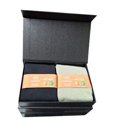 Imagen 2 del producto Pack Regalo - 2 Pares Calcetines Hombre Cobre - Bambu - Sin Costura