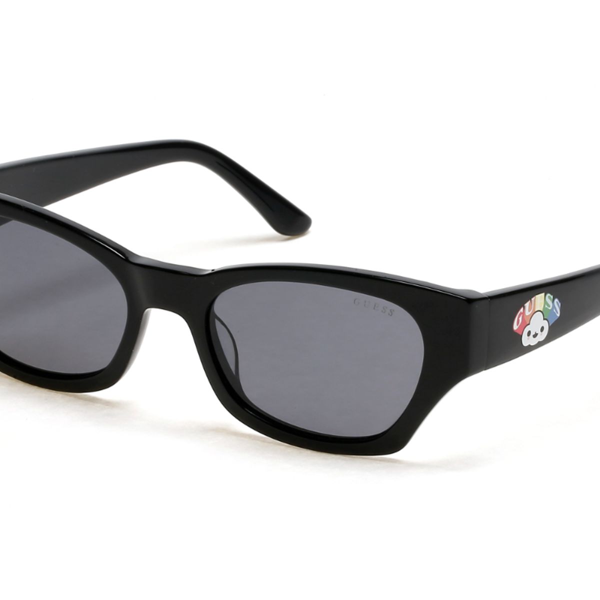 GUESS - Lentes de Sol Negro Shine Gris