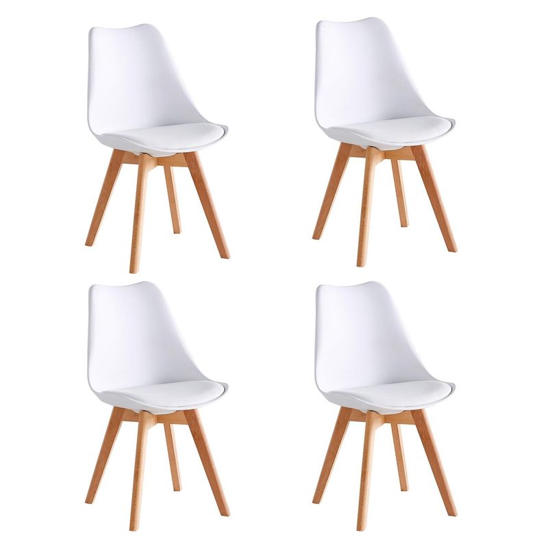 MIDTOWN - Pack x4 Sillas de Comedor Tulip Blanca Midtown - Blanco