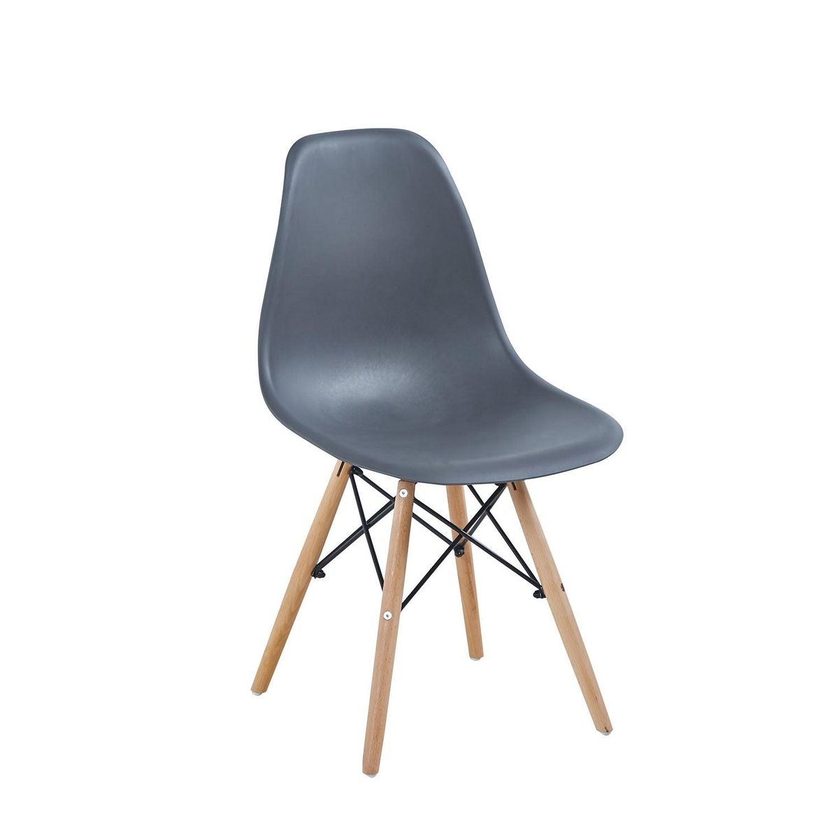 MIDTOWN - Pack x6 Sillas de Comedor Eames Gris Midtown - Gris oscuro