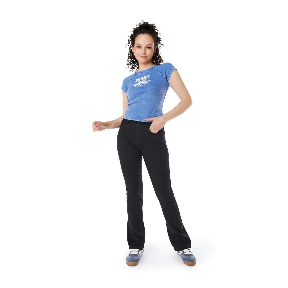 EFESIS - Jeans Straight Tiro Medio Mujer Efesis