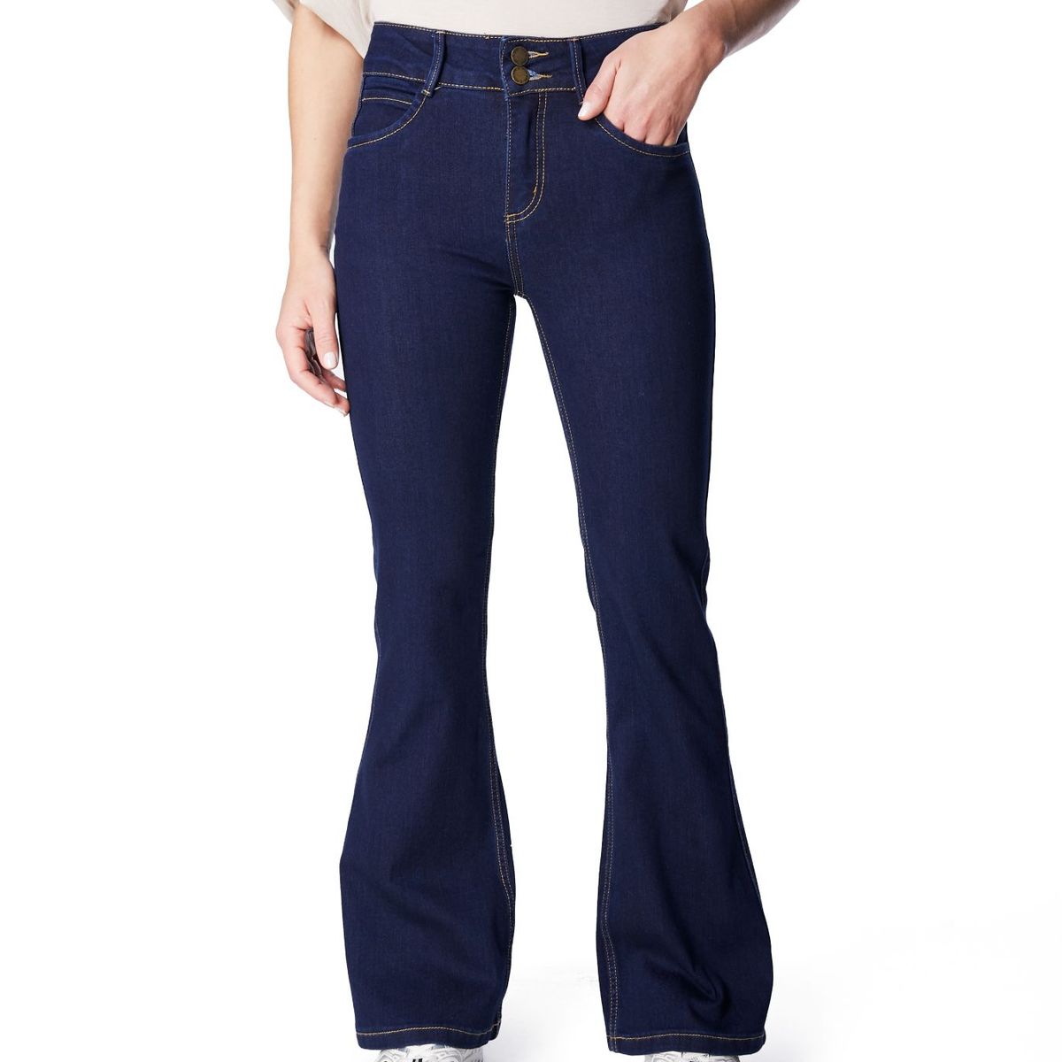 EFESIS - JEANS MUJER FLO FLARE DARK - Azul
