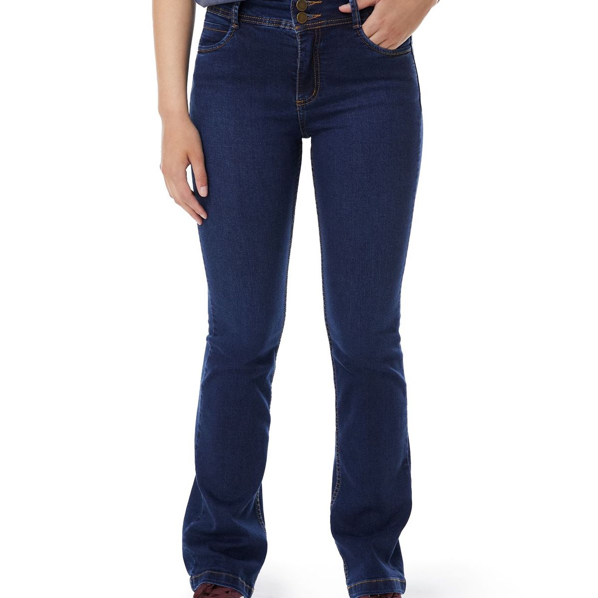 EFESIS - Jeans Straight Tiro Medio Mujer Efesis