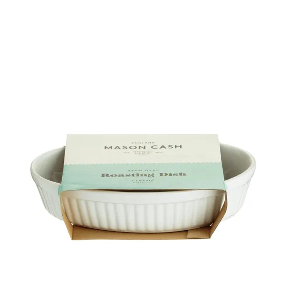 MASON CASH - Fuente Classic Collection Ovalada Blanca 28 cms