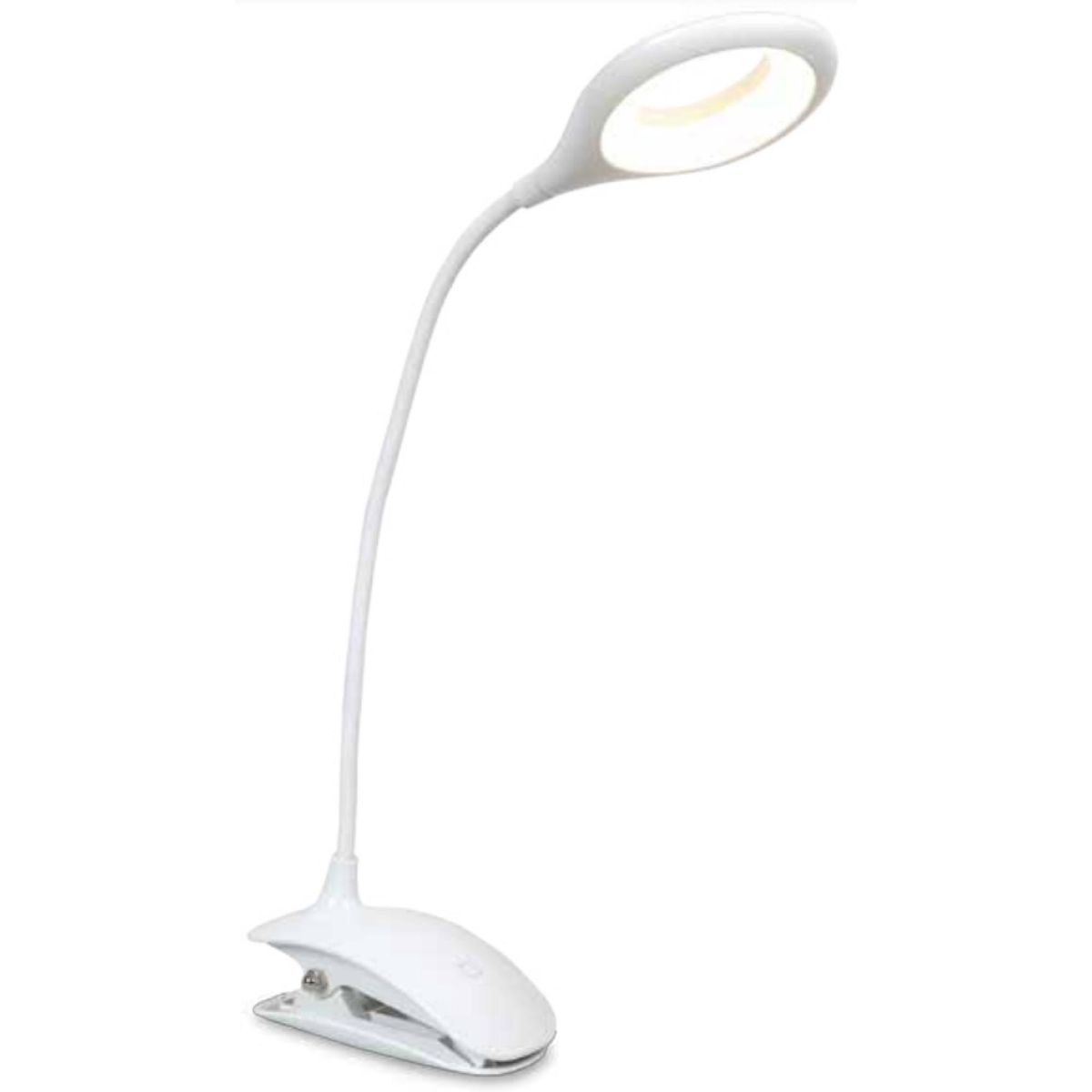 DOMA - Lampara Clip Inalambrica USB 3 Modos LED 7000K Blanco Doma