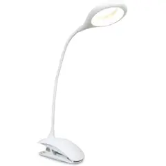 DOMA - Lampara Clip Inalambrica USB 3 Modos LED 7000K Blanco