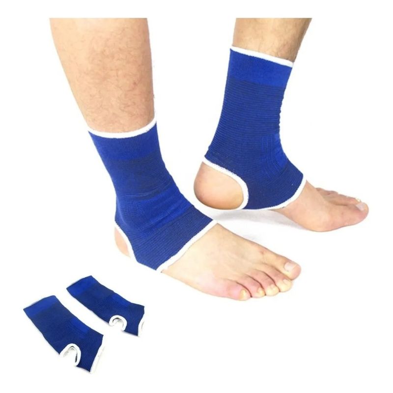 GENERICO - PAR TOBILLERA AZUL 19X9CM