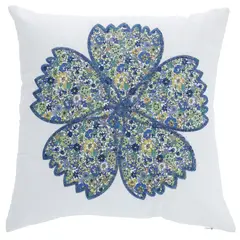 SUEÑO BLANCO - COJIN MANDALA AZUL 45X45 CM