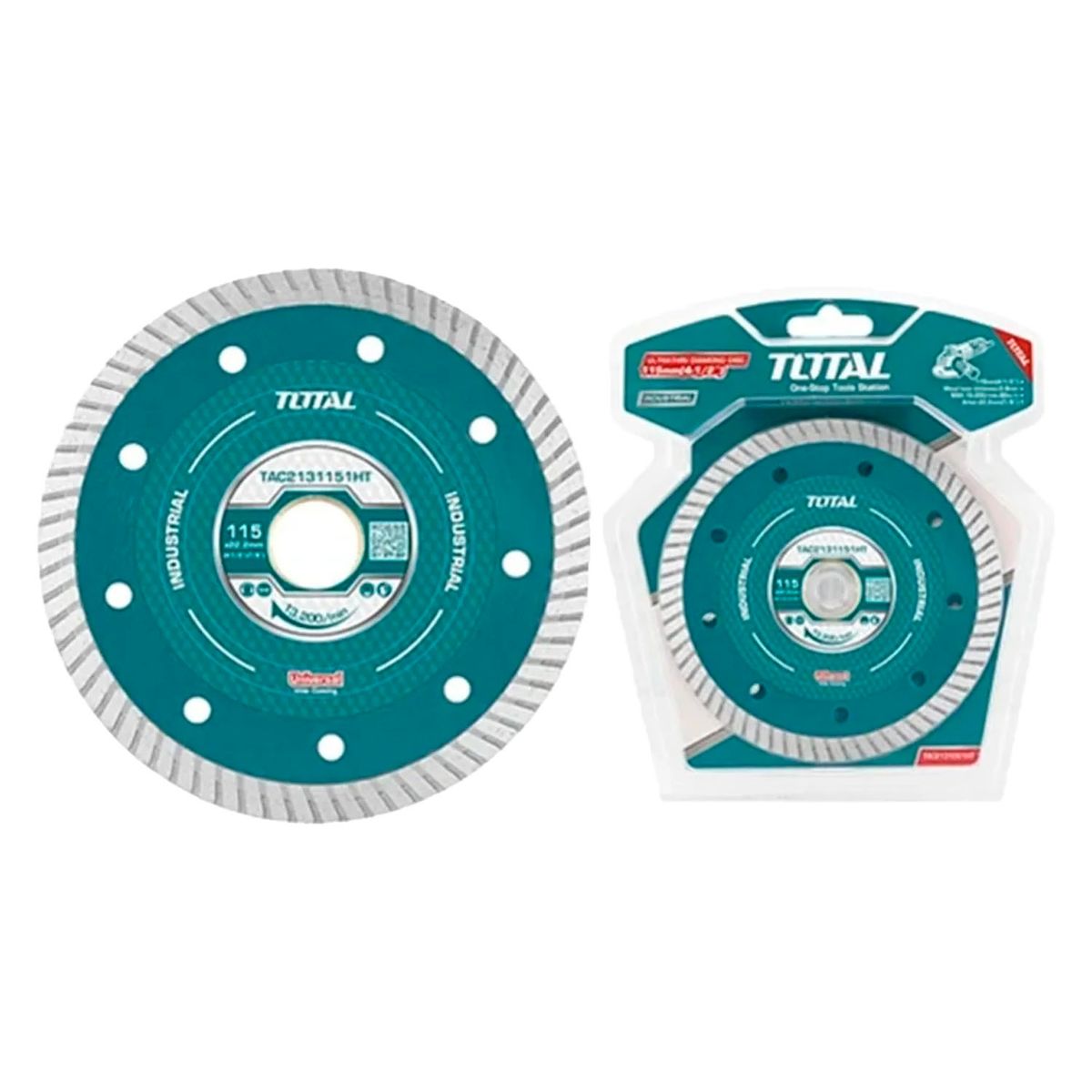 TOTAL TOOLS - Disco Diamantado 4 1/2 115mm Corte Turbo