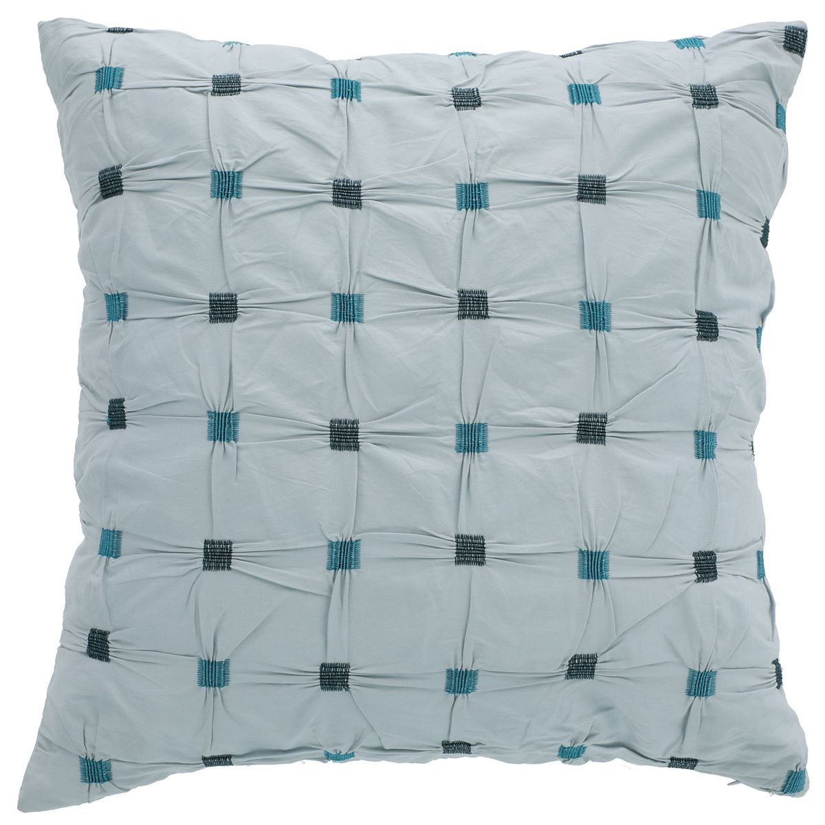 SUEÑO BLANCO - COJIN CAPITON VERDE AGUA VERDE 45X45