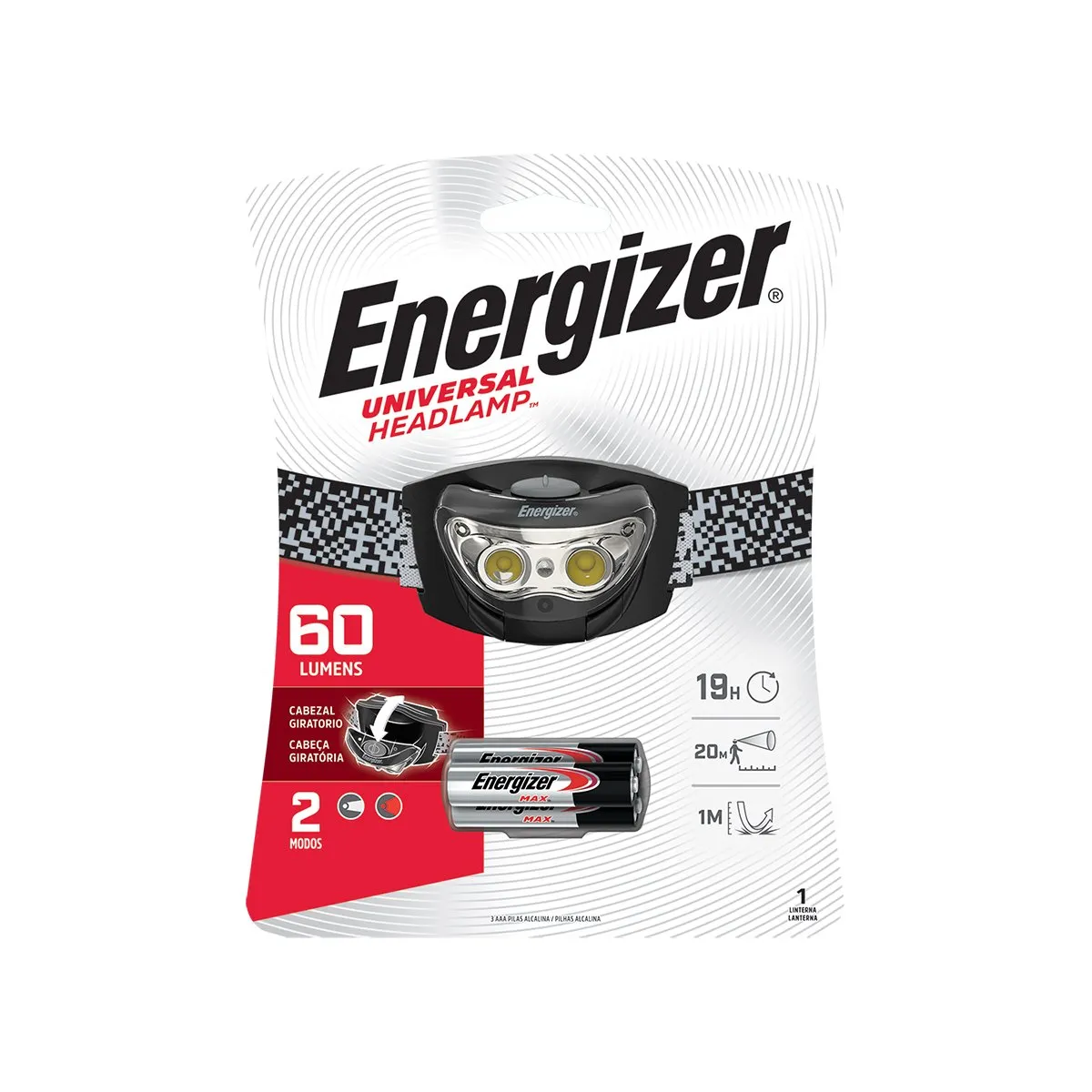 ENERGIZER - Linterna De Cabeza Energizer 3 Led manos libres