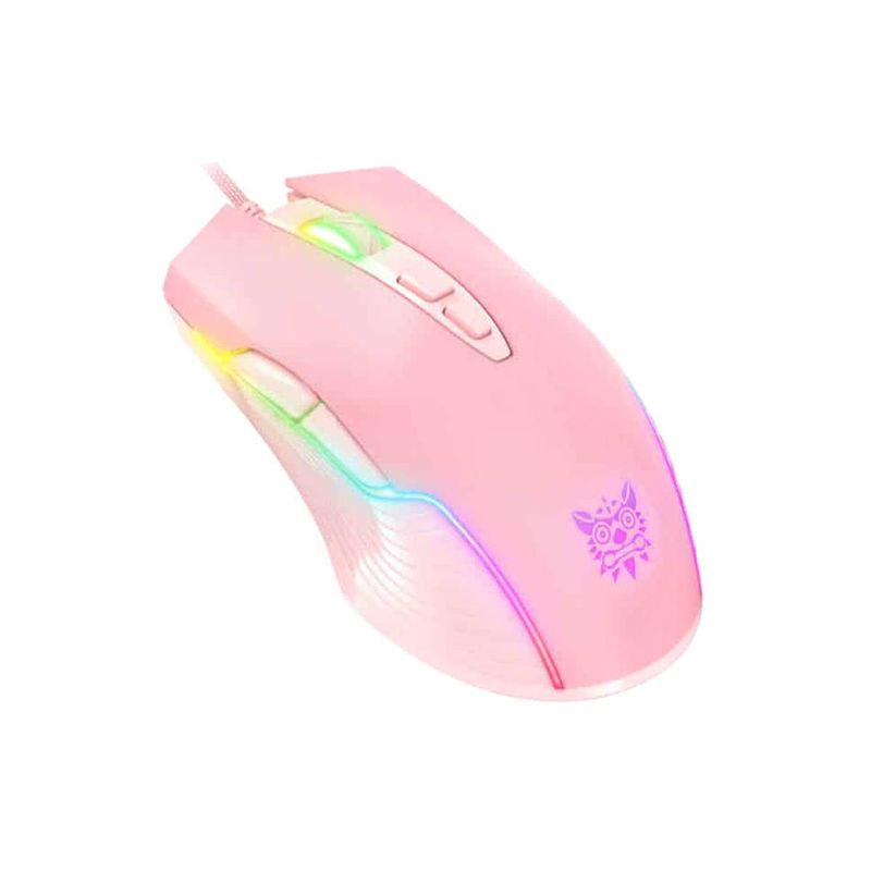 ONIKUMA - Mouse Gamer Onikuma Cw905 Rosado 6400 Dpi