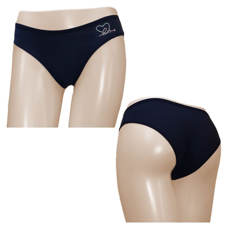 GENERICO - Pack de 3 calzones Corazones. Pack colores variados