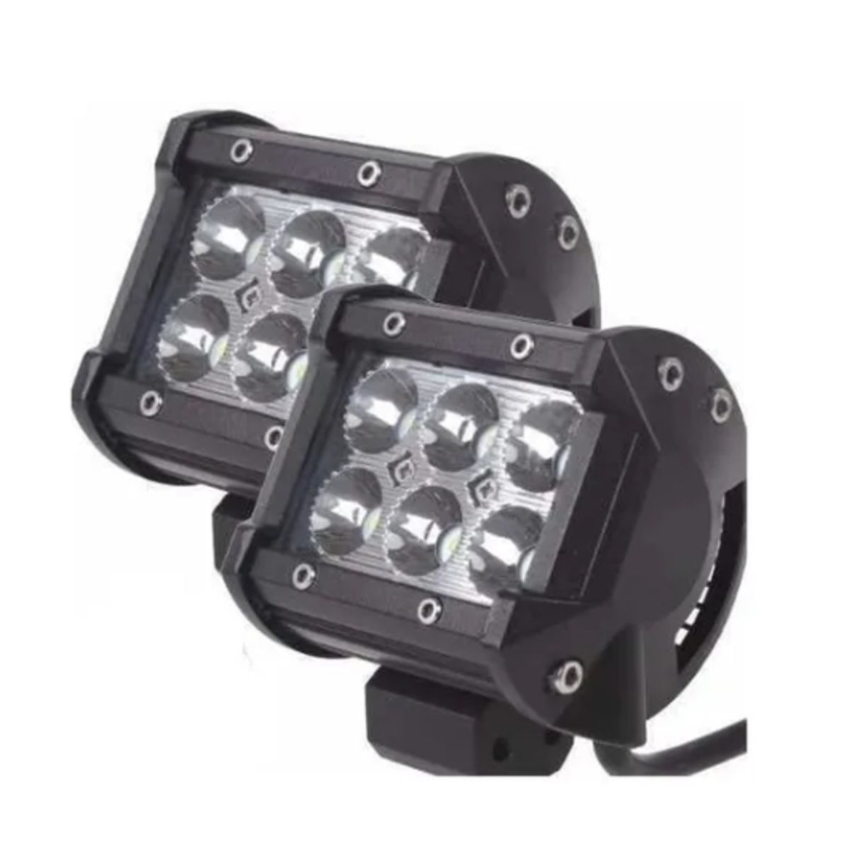 ESHOPANGIE - Pack 4 Focos Led Neblinero Spot De 4 PuLG 18w Con 6 Led