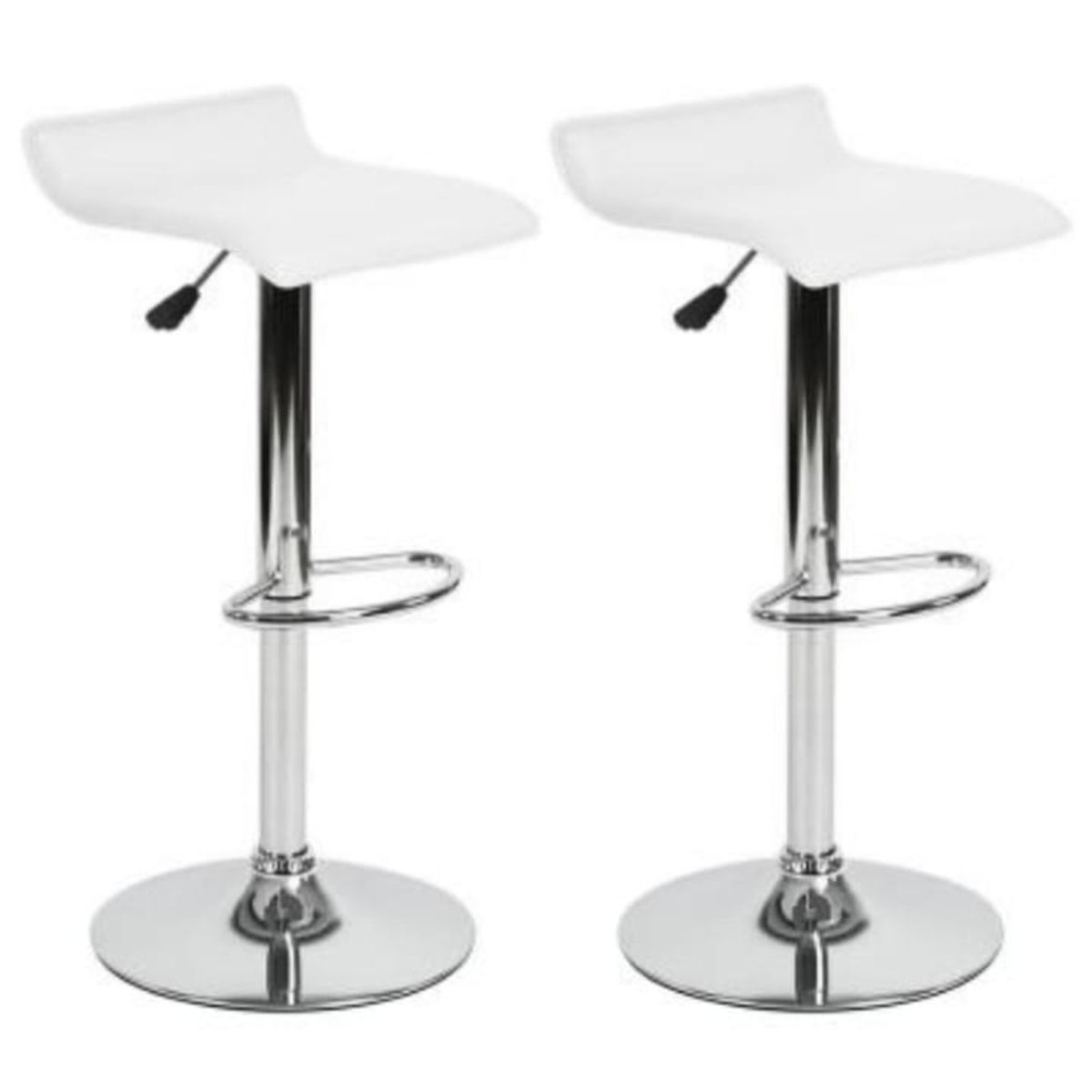 ARTIHOGAR - Pack Sillas Bar Enzo Taburete Belén Regulable Blancas