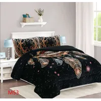 Cobertor Chiporro 2 Plazas - Mándala Dorado M53