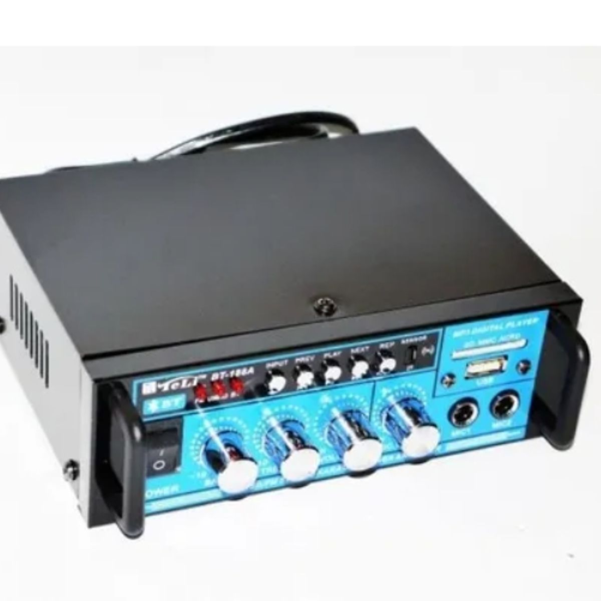 ESHOPANGIE - Amplificador Bluetooth 12v220v Usb Fm Sd Card Karaoke Mp3 188A