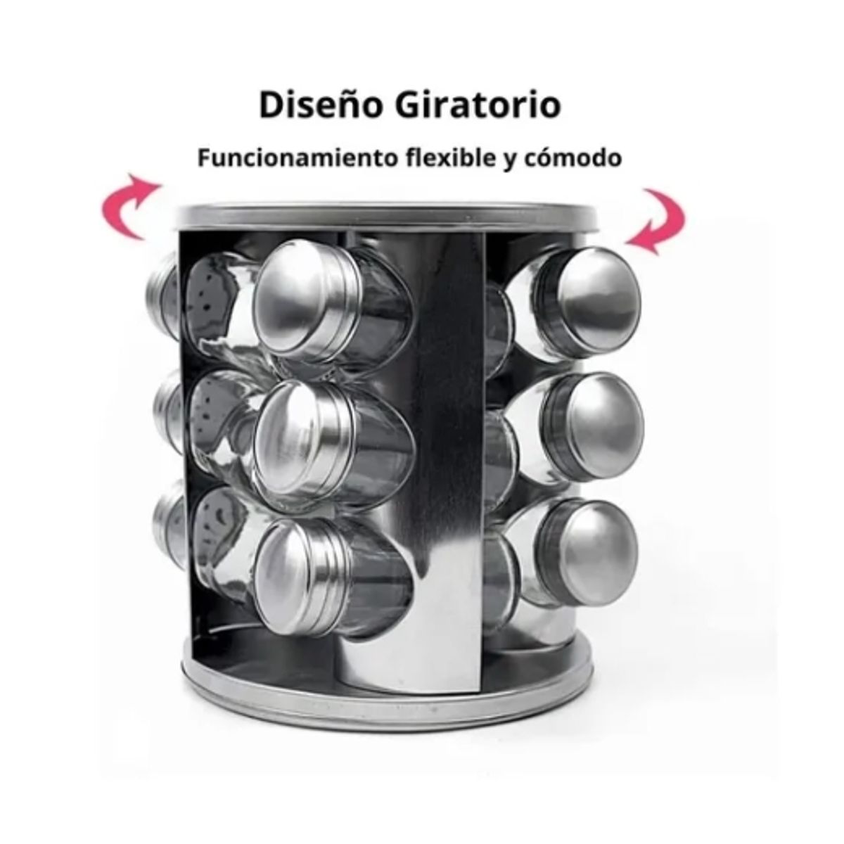 ESHOPANGIE - Rack Condimentero Especiero Giratorio Cocina 12 Pcs