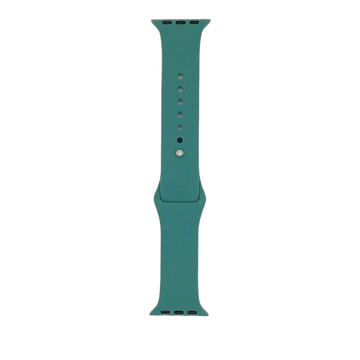 GENERICO - Correa de Silicona compatible con Apple Watch 38-40-41mm SM Verde Pino