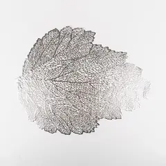 MI DECO HOME CADA DETALLE IMPORTA - SET 6 MANTEL INDIVIDUAL HOJA PLATA 41CM