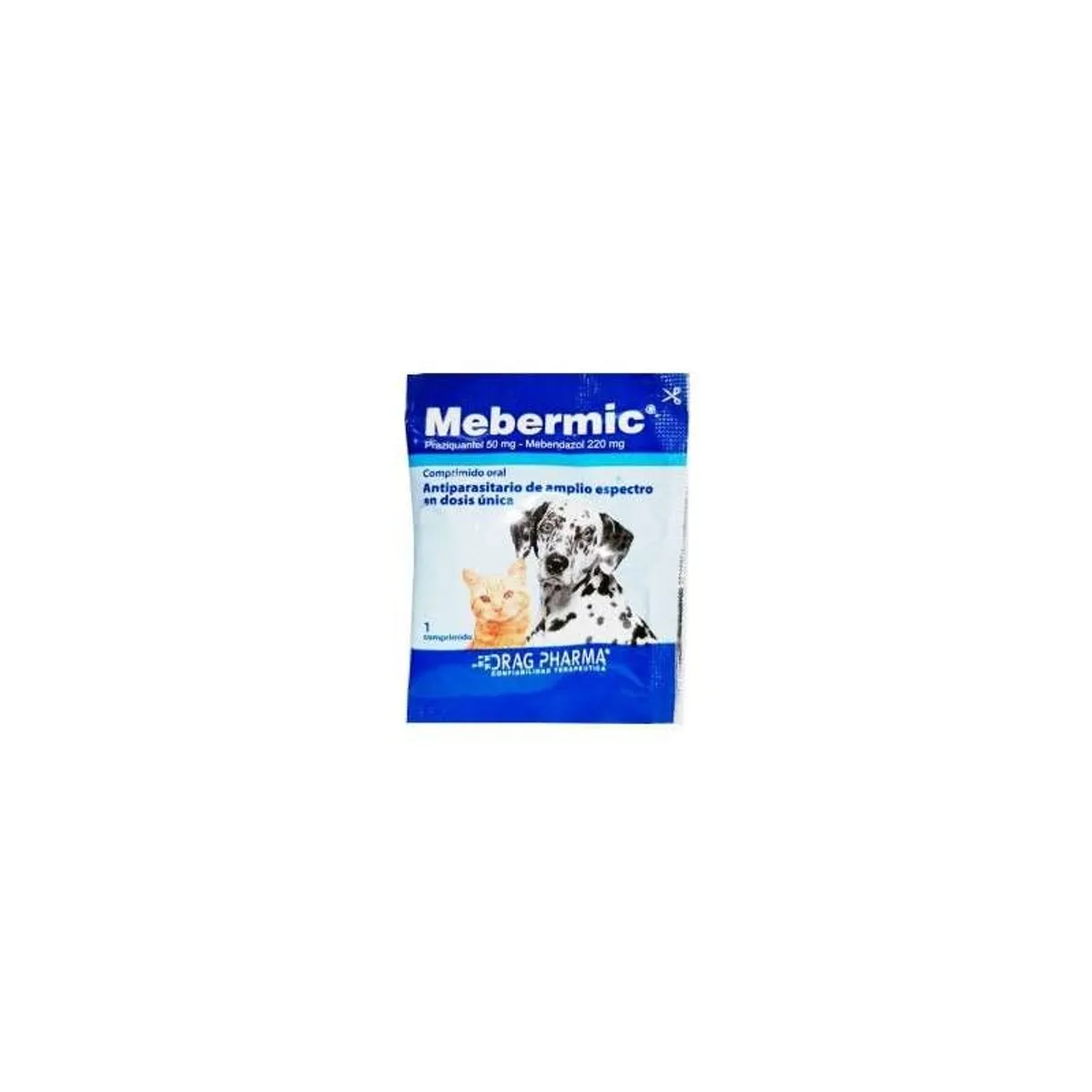 Dragpharma - Mebermic Antiparasitario - Pack de 10 comprimidos