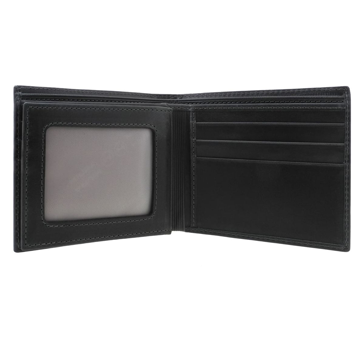 MIURA - Billetera Hombre Mod Francesco Negro con Rojo 100 % Cuero Natural