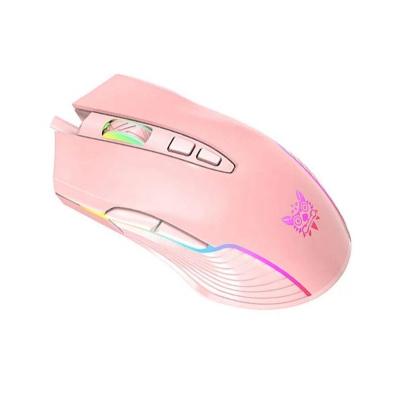 ONIKUMA - Mouse Gamer Onikuma Cw905 Rosado 6400 Dpi
