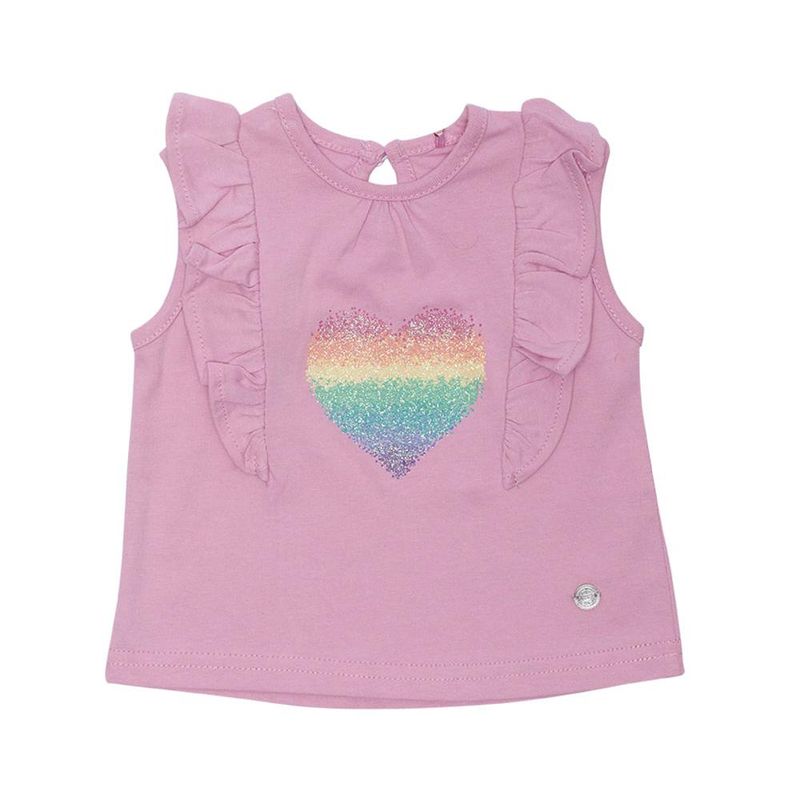 PILLIN - Polera Manga Corta Bebe Niña Lavanda Pillin - Lavanda