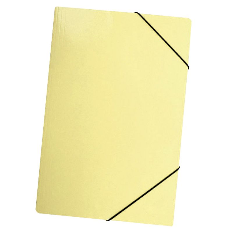 LAVORO - Carpeta Con Elastico Oficio Cartulina Amarillo Pastel Lavoro