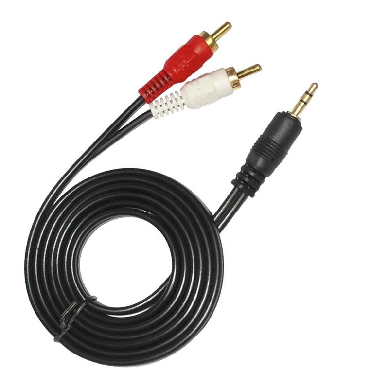 DATACOM - Cable Plug 3.5 a 2 RCA /3 Metros Datacom Pronobel