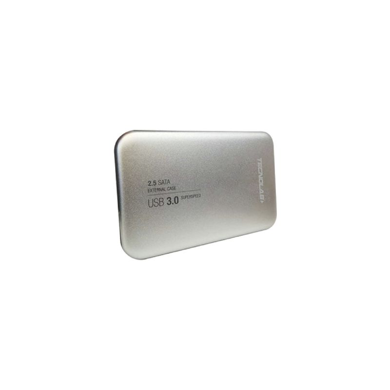 TECNOLAB - Cofre Metálico Para Disco Duro Sata 2,5 USB 3,0 hasta 2 TB