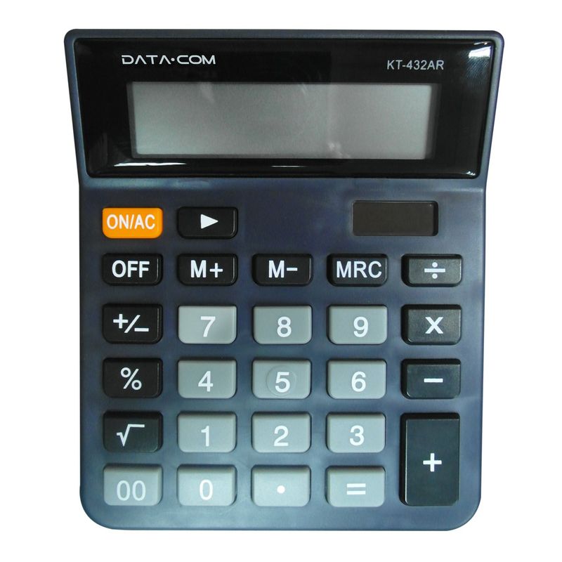 DATACOM - Calculadora Escritorio 12 Dig Tecla Correctora