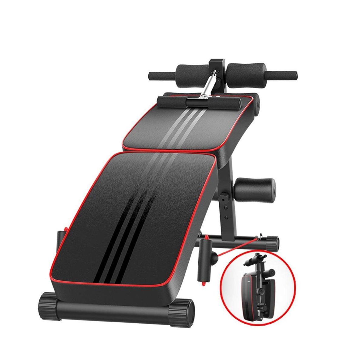 21K SPORTS - Banca Abdominales Full Pro Biceps Triceps Plegable Sportime