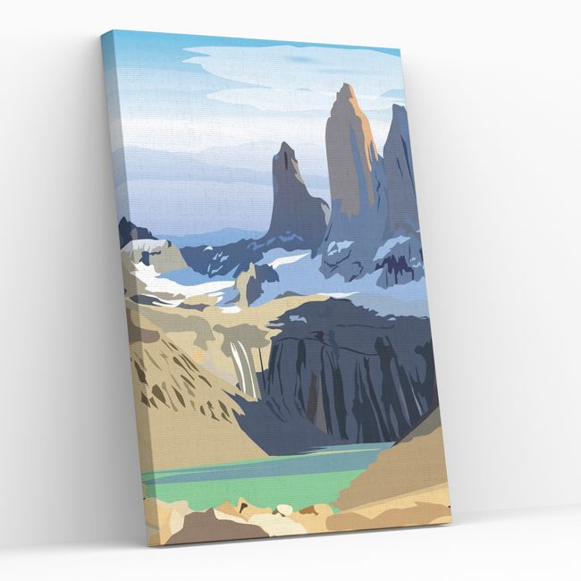 GENERICO - Diamond Painting - Pintura Con Diamante Torres - En Bastidor