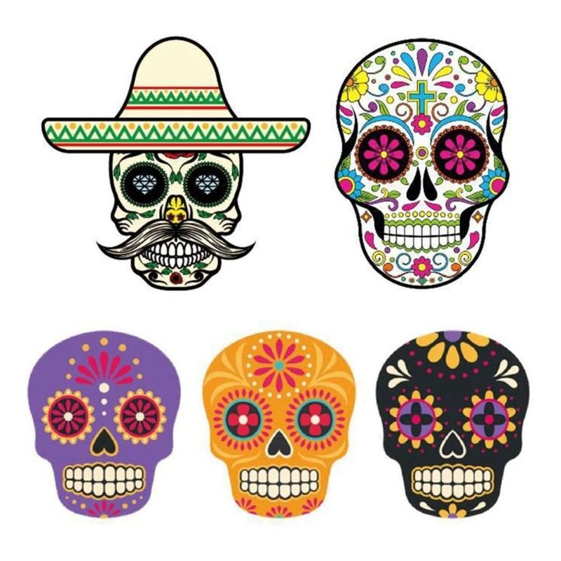 GENERICO - Kit Sticker pintura diamantes - Calaveras