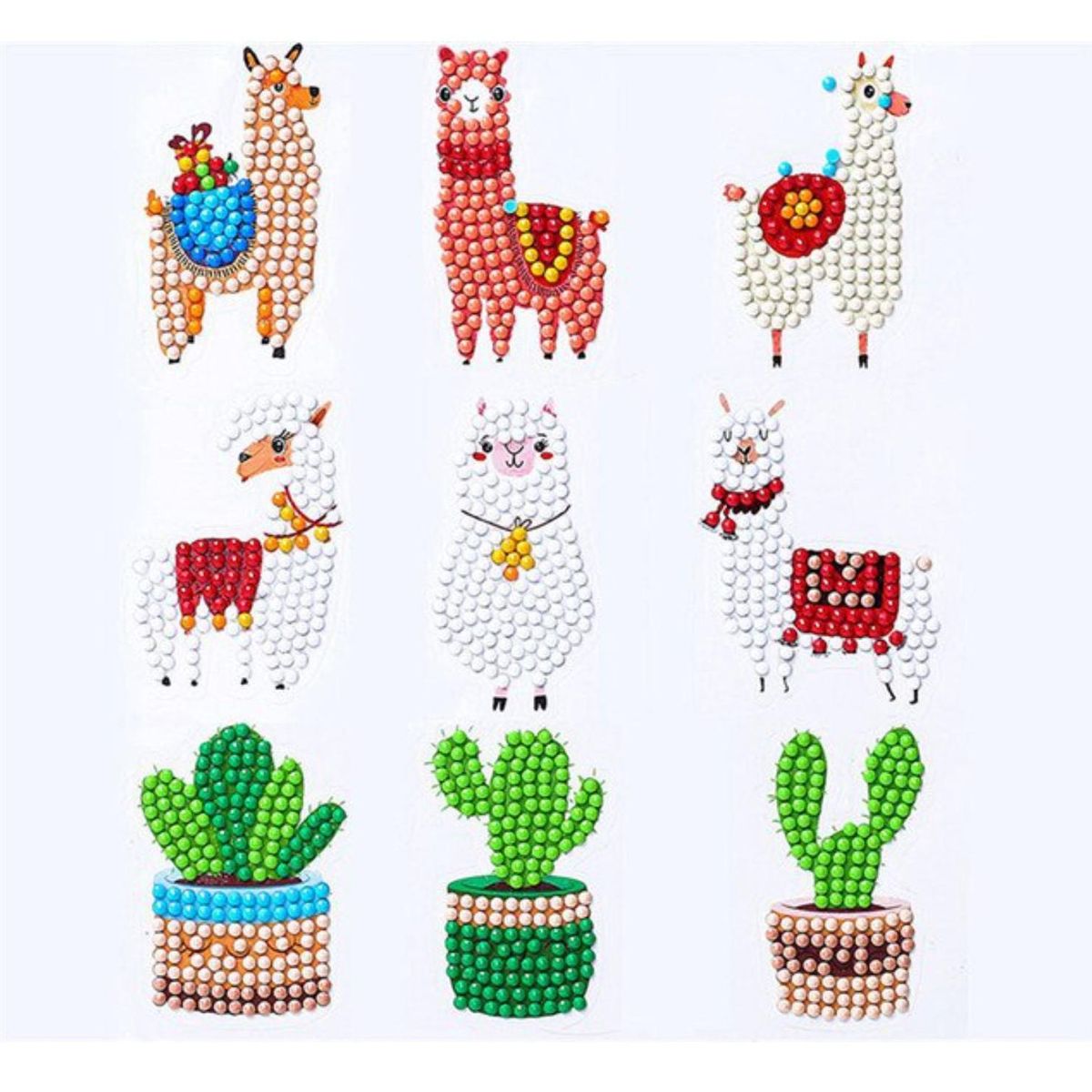 GENERICO - Kit Sticker pintura diamantes - Llamas