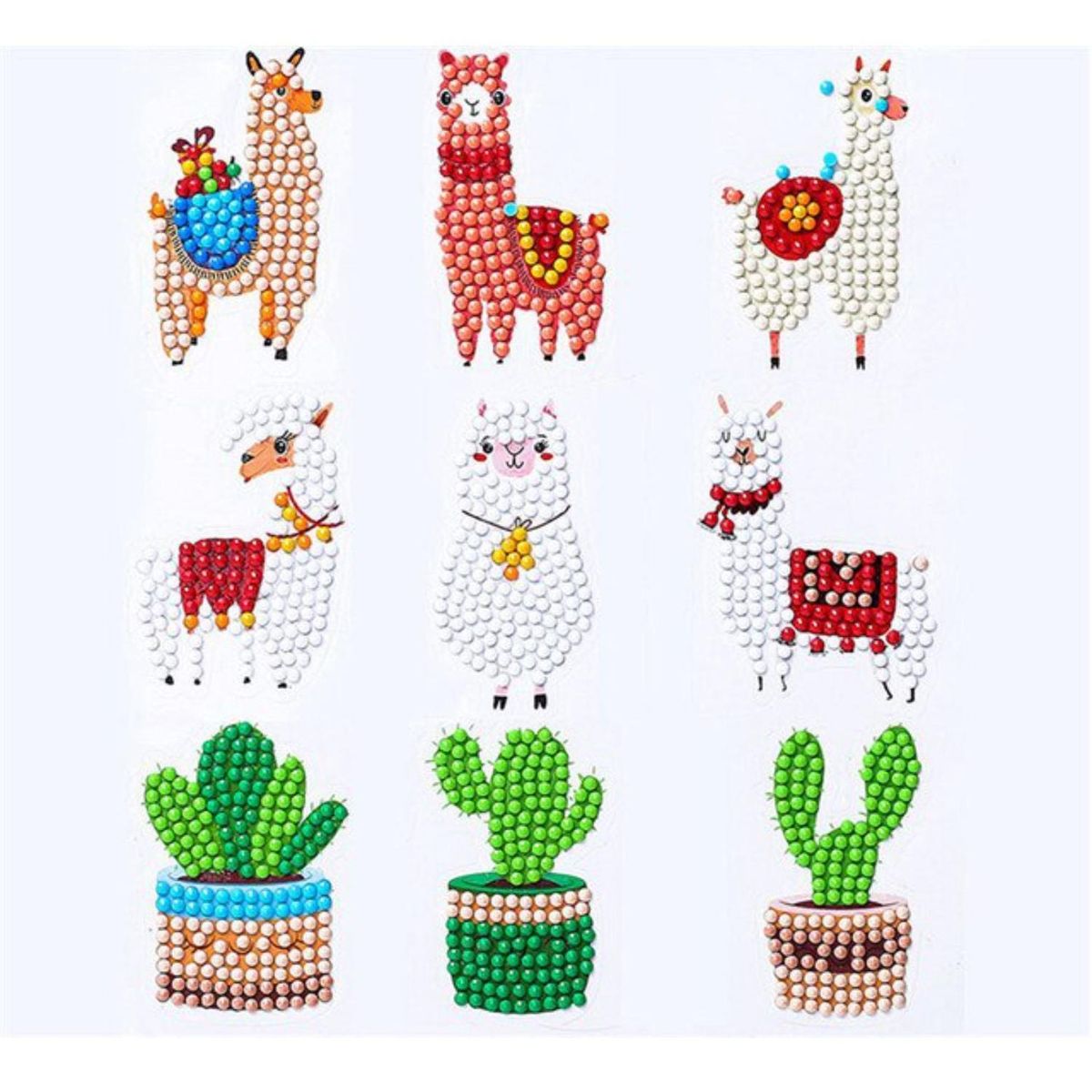GENERICO - Kit Sticker pintura diamantes - Llamas