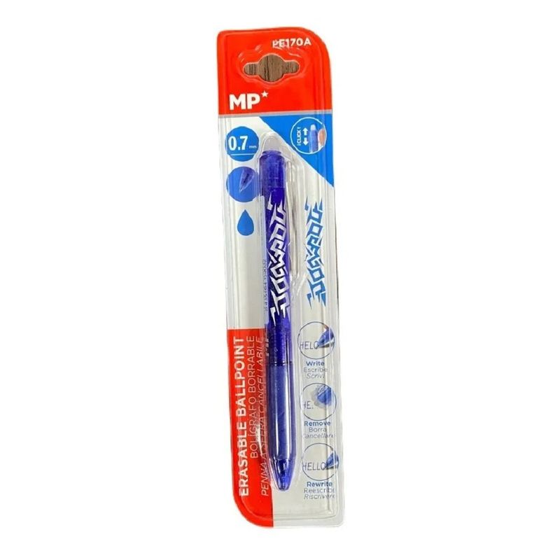 MP - Lapiz Tinta Gel Borrable Pasta 07mm - Azul