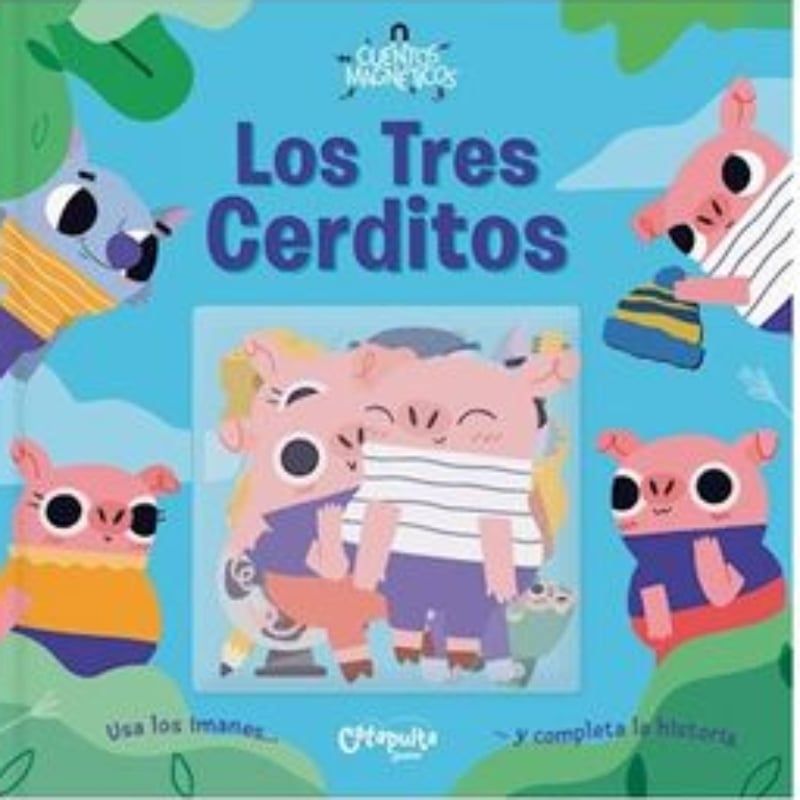 TOP10BOOKS - Libro Cuentos Magneticos: Los Tres Cerditos -666-