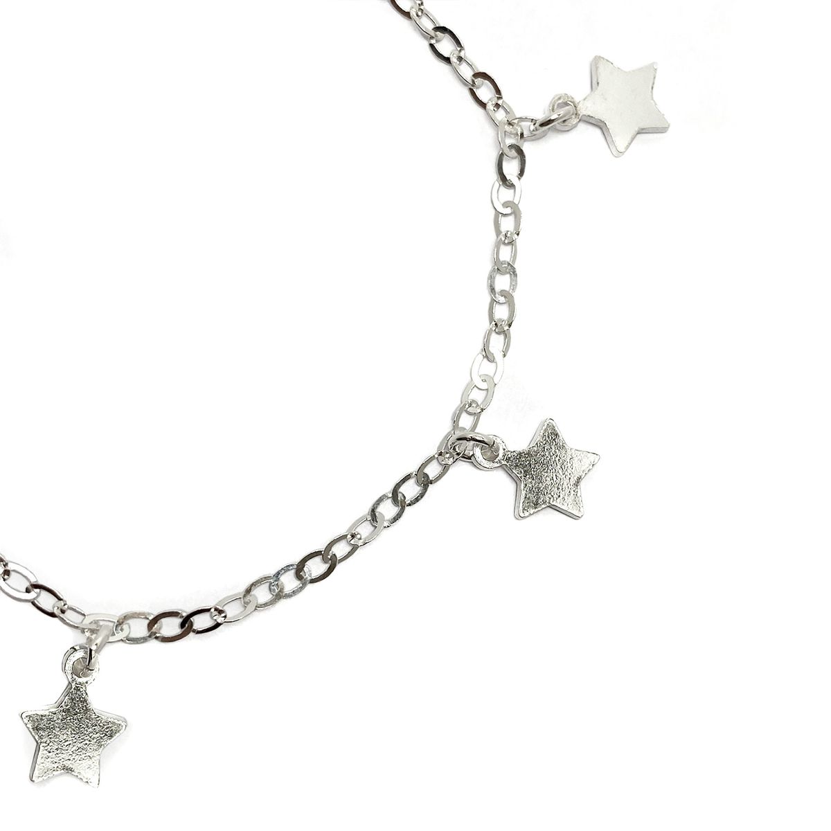 COGGIOLA - Pulsera 5 Estrellas Colgantes Plata Fina 925