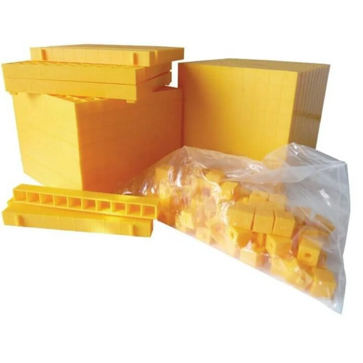 LA PRINCESITA - BLOQUES BASE 10 COLOR AMARILLO