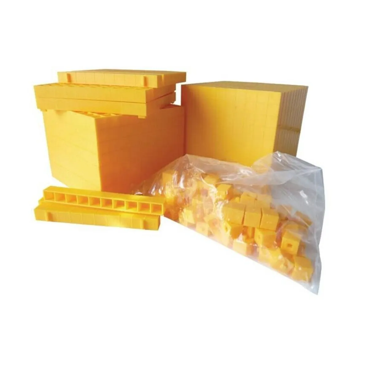 LA PRINCESITA - BLOQUES BASE 10 COLOR AMARILLO