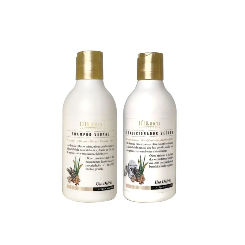 GENERICO - Set Shampoo + Acondicionador Vegano DBianco 300 Ml.-