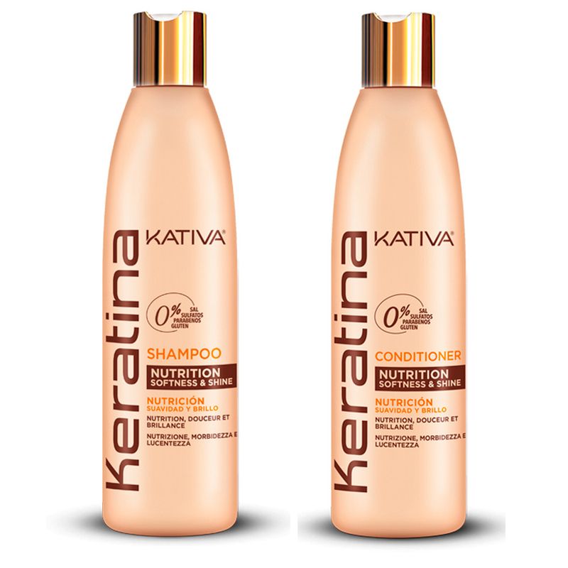 KATIVA - Shampoo matizador + acond balayage anti amarillo Kativa CVL