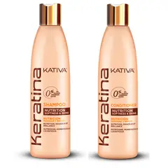 KATIVA - Shampoo matizador + acond balayage anti amarillo CVL