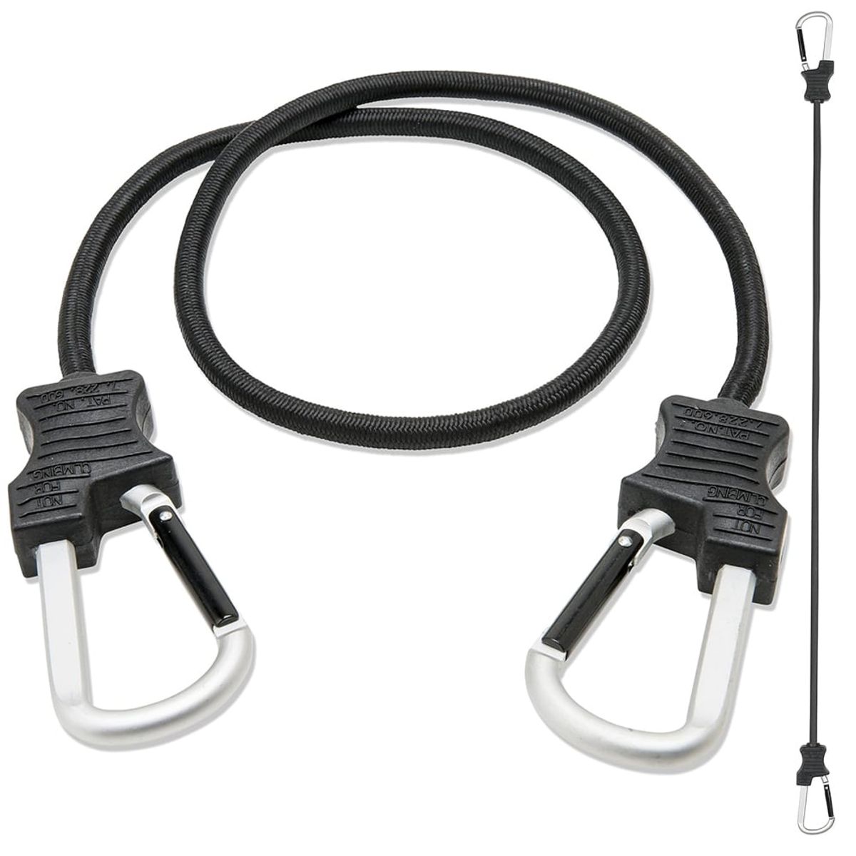 CALGARY - Piola cuerda Elasticada Mosquetón gancho Pack 2