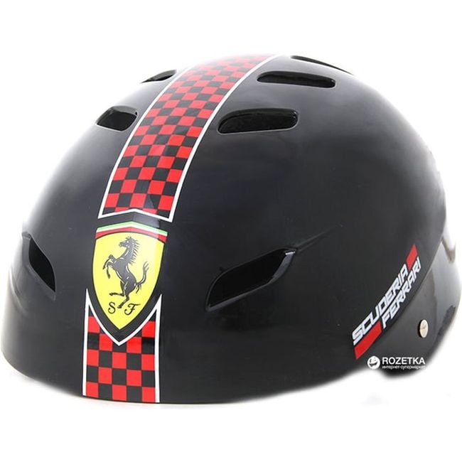 FERRARI - FERRARI CASCO WITH ADJUSTOR - BLACK MEDIUM