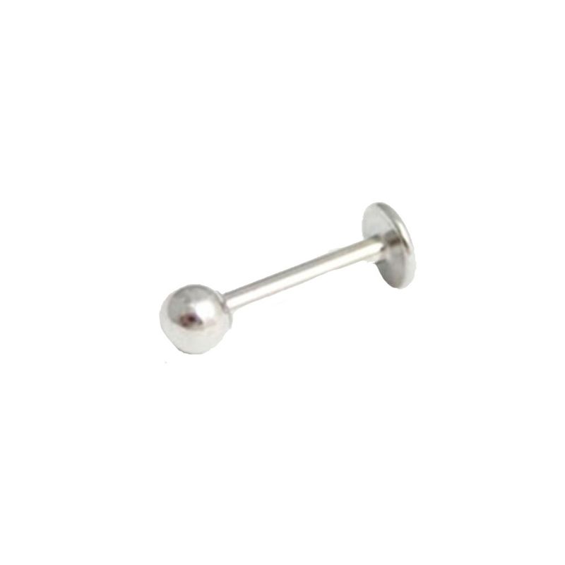 GENERICO - Aros Mujer Piercing Labret bolita Acero Philippa Joyas