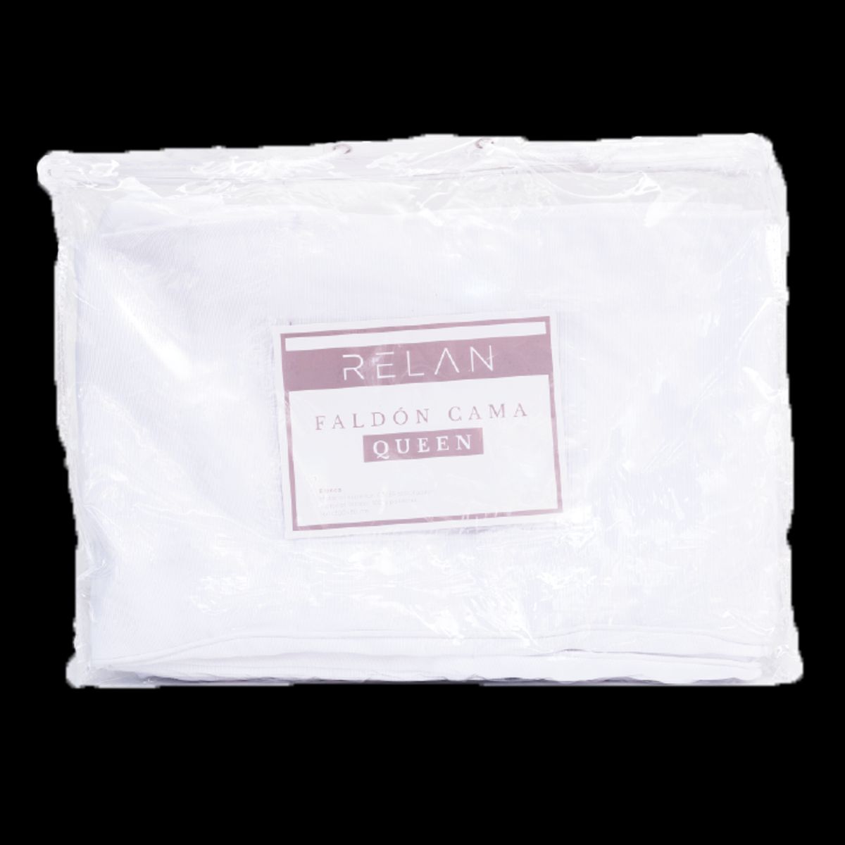 RELAN - Faldón Cama Blanco King Relan