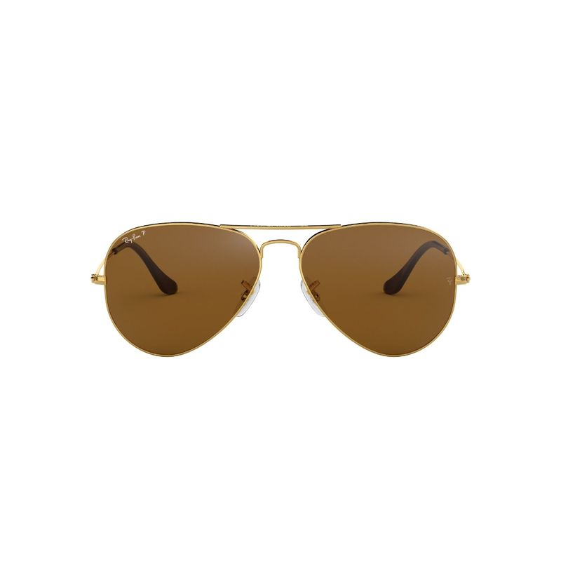 RAY BAN - Lentes de Sol Aviator Dorado Polarizados